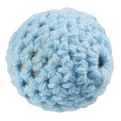 3266009 Schnulli-Häkelperle 20mm 2St türkis 