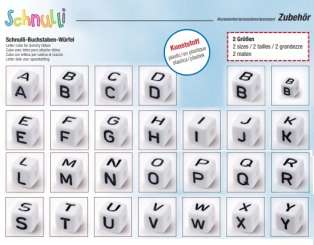 3267997 Schnulli-Sortiments-Box 520 Teile Buchstabenwürfel 10mm A - Z je 1 Btl. 