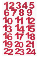 3270082 Filz-Adventszahlen 1-24 rot 
