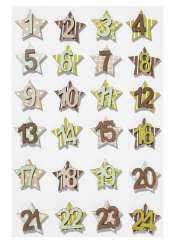 3270093 Holzzahlenset 1-24 Sterne schlamm 