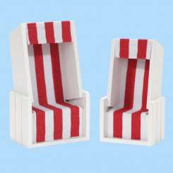 3270152 Strandkorb 12x7x4.5cm weiss/rot 