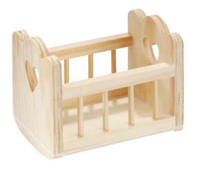 3270173 Holzwiege 10x7x8cm 