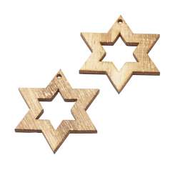 3270189 Holzsterne II, ca.4cm, 4St. 