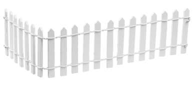3270324 Zaun 25x5cm,weiss 