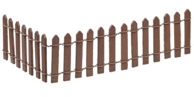 3270325 Zaun 25x5cm,hellbraun 