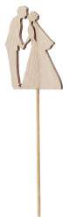 3270332 Brautpaar-Stecker aus Holz 