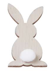 3270394 Holz-Hasen Klebepunkt  6cm 3St grau 