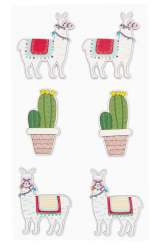 3270395 Lama/Kaktus  4cm, 6St. sort. 