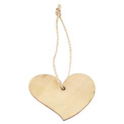 3270413 Holz-Anhänger Herz, 4, 5cm, 8St 