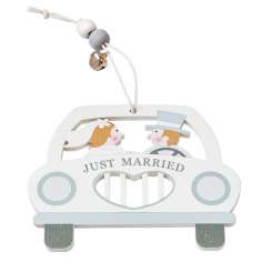 3270429 Hochzeits-Deko Auto,  10cm 