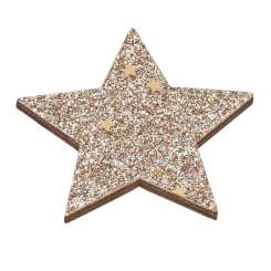 3270484 Glitzer-Stern  4cm, gold, 4St KP 