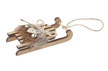 3270488 Schlitten m. Deko,  11 x 5 x 2cm 