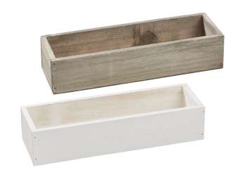 3273010 Holztablett Basic 28x9x6cm, grau 