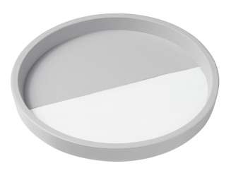 3273016 Tablett 19,5cm weiss/grau 