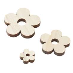 3275019 Holz-Blume 2,3cm,12St. 