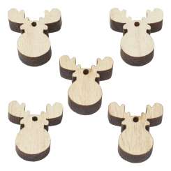3275022 Holz-Elch 2,4cm, 12St. 