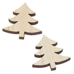 3275027 Holz-Baum 6,8cm, 4St. 