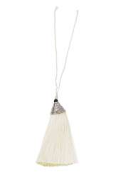 3425251 Quasten m. Tülle  8cm, 2St.creme 