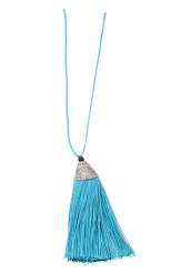 3425256 Quasten m. Tülle  8cm, 2St.blau 