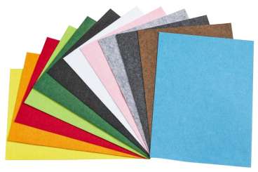 3432701 Filz 21x29,5cm, 1mm, selbstklebend, 2St gelb 