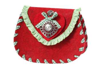 3435642 Kufstein-Täschli rot meliert 