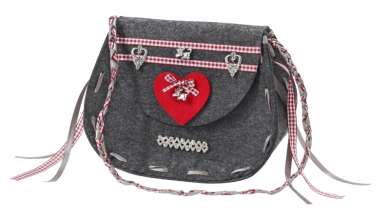 3435651 Täschchen Schliersee dunkelgrau meliert 