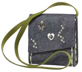 3435681 Täschchenitzbühel Herz verziert dunkelgrau 