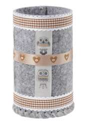 3436021 Filz-Köcher D. 9.5cm mohnrot    K 