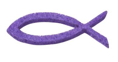 3437494 Filzfisch 44x18x3mm, 12St lila 