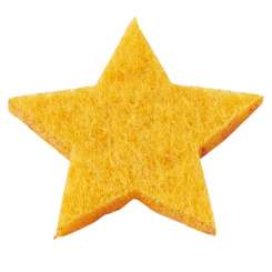 3437512 Filz-Stern 3cm 12St sonnengelb 