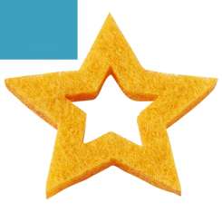 3437524 Filz-Stern 3cm 12St mittelblau 