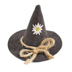 3450903 Filzhut 6cm 25St hellgrau meliert 