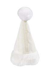 3450907 Nikolaus Mütze 9cm Jute, 5St weiss Strickoptik 