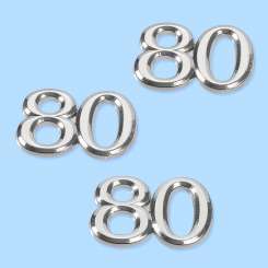 3451063 Silberzahl 1.5cm 80 4St 