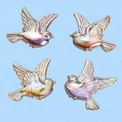 3451072 Taube 2.5cm  4St perlmutt 