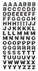 3451105 SOFTY-Sticker Grossbuchstaben   schwarzmatt  