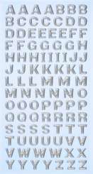 3451116 Sticker Grossbuchstaben silber 