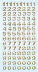3451118 Sticker Zahlen gold 