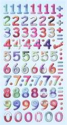 3451136 Sticker Design Zahlen 