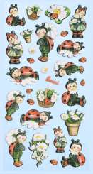 3451157 Sticker Lustige Marienkäfer 