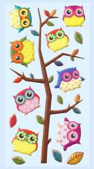 3451239 Softy-Sticker Eulen 