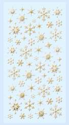 3451282 Softy-Sticker Eiskristall gold 