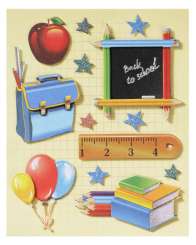3451366 Sticker Schule IV 3-D 