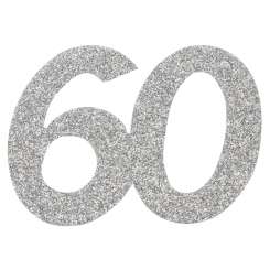 3451438 Jubiläumszahl 60, 6cm 10St silber 