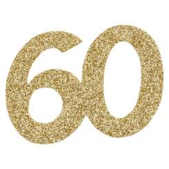 3451439 Jubiläumszahl 60, 6cm 10St gold 