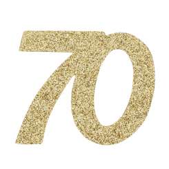 3451441 Jubiläumszahl 70, 6cm 10St gold 