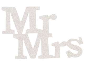 3451444 Mr. & Mrs. 11 cm, 4St weiss 