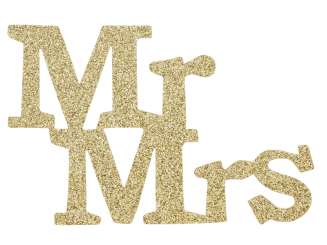 3451446 Mr. & Mrs.  11 cm, 4St gold 