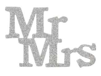 3451448 Mr. & Mrs. 8cm, 6St silber 