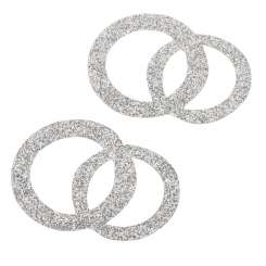3451450 Ringe 4cm, 10St silber 